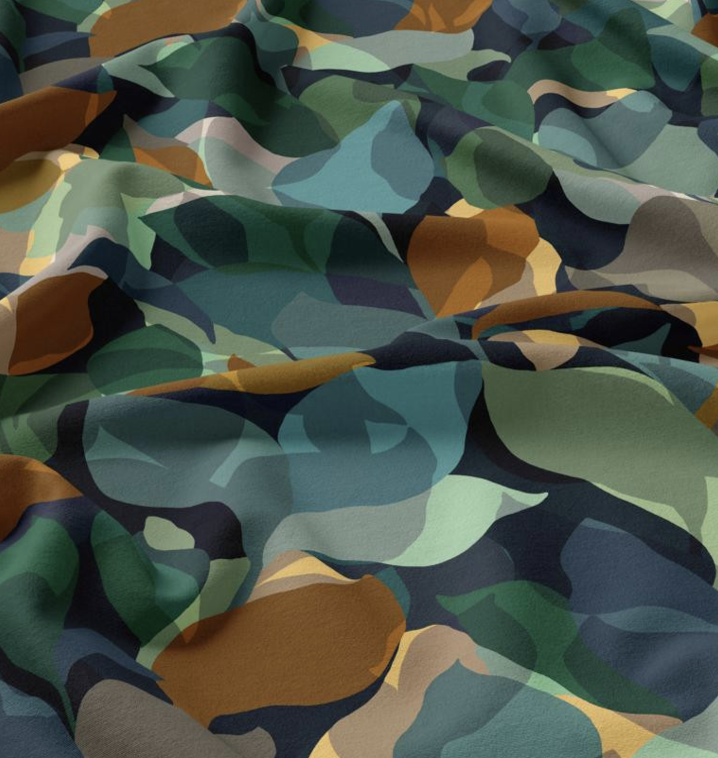Viscose "Anthéa" Noir et Vert