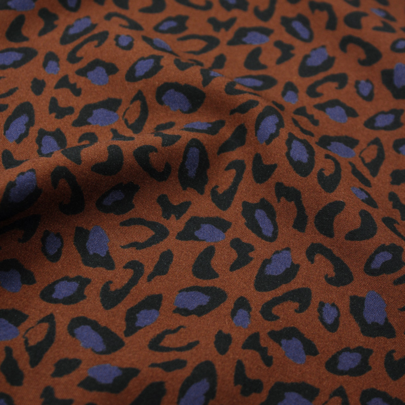 Tissu Viscose "Bagheera" Chocolat par Eglantine & Zoé