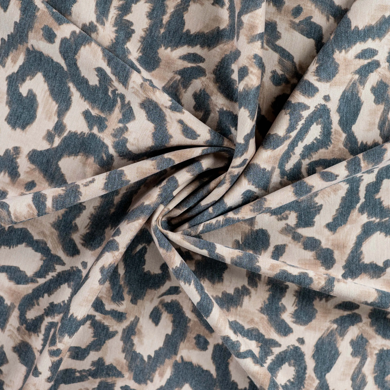 Tissu Jersey imprimé Léopard Sable