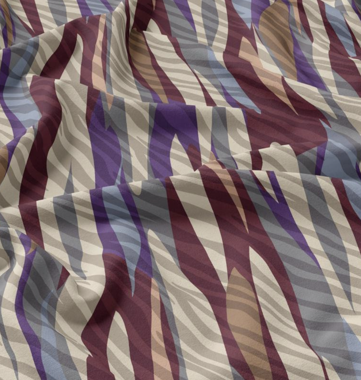 Viscose "Evie" Gris et violet