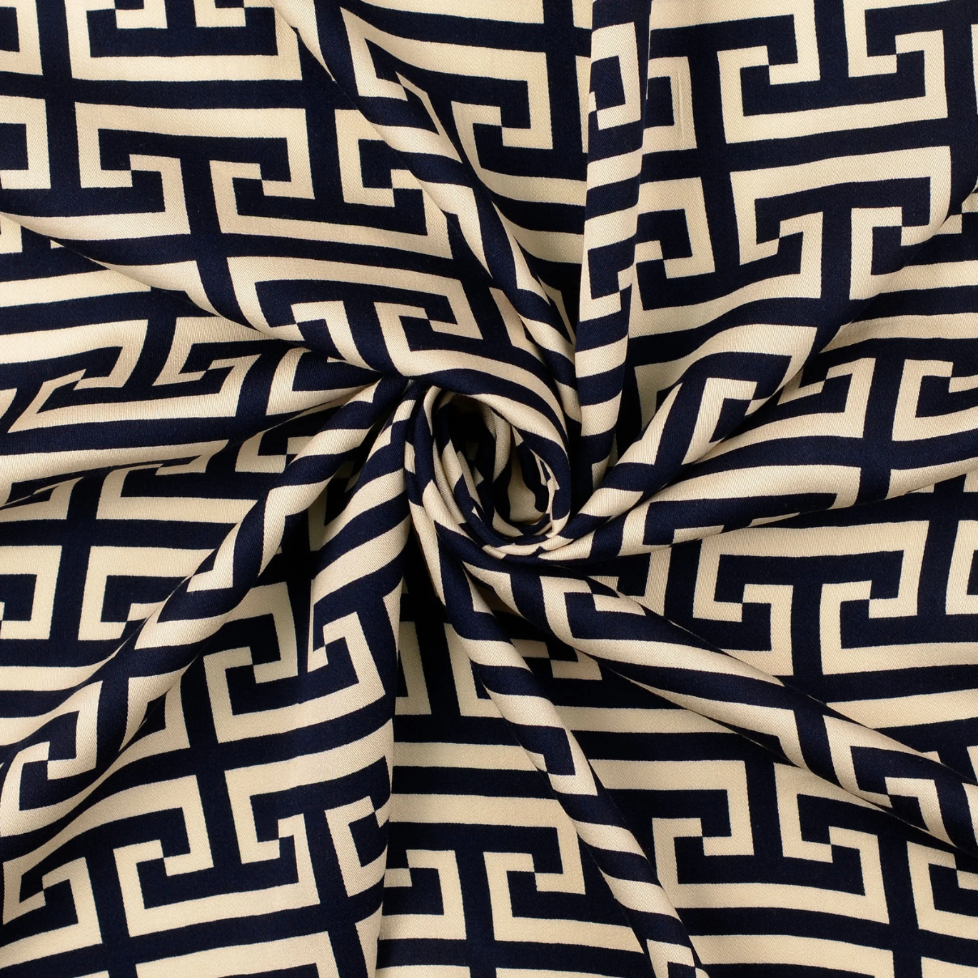 Tissu Satin Viscose "Raya" Bleu Marine