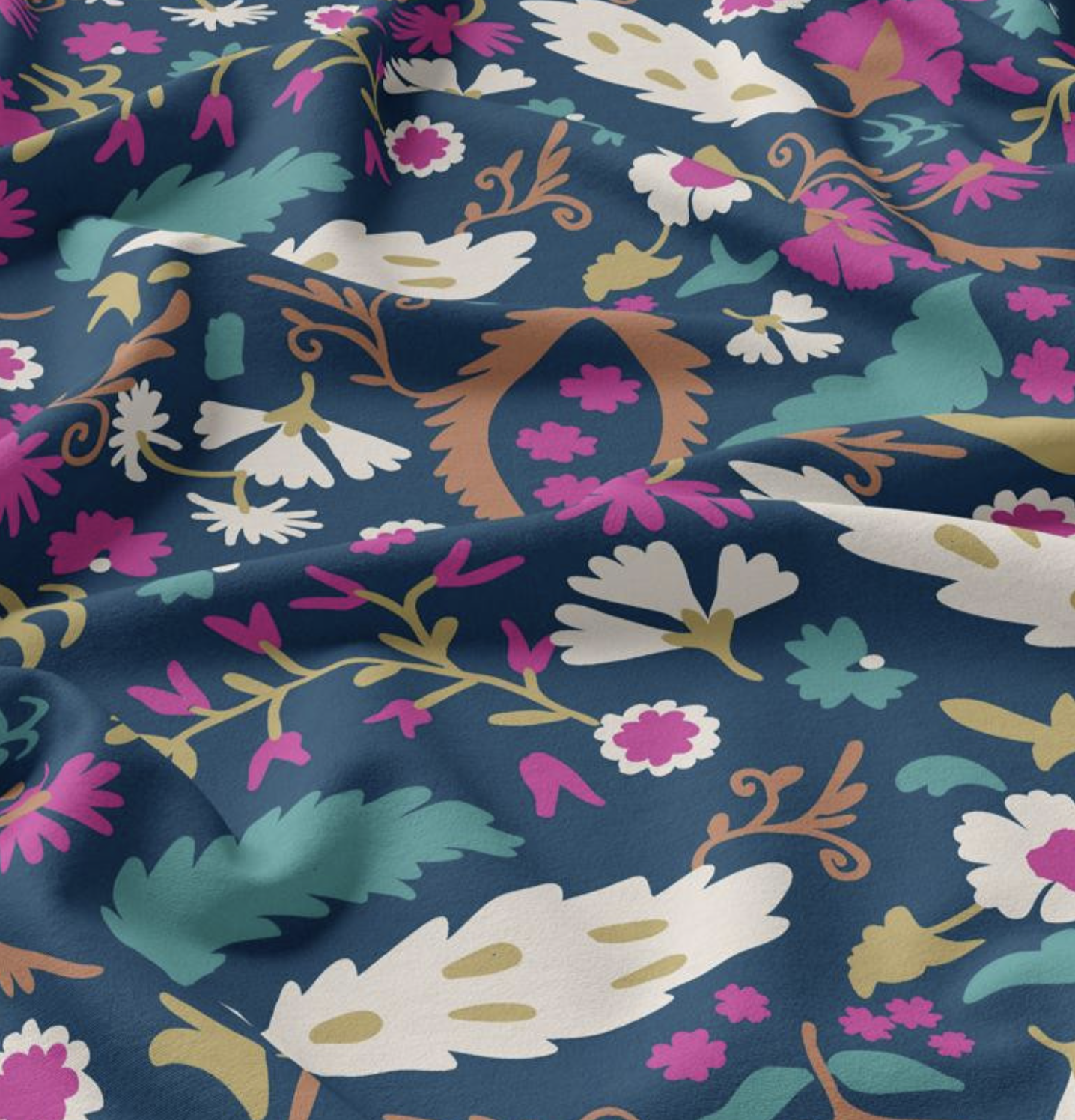 Viscose "Alio" Bleu et Rose