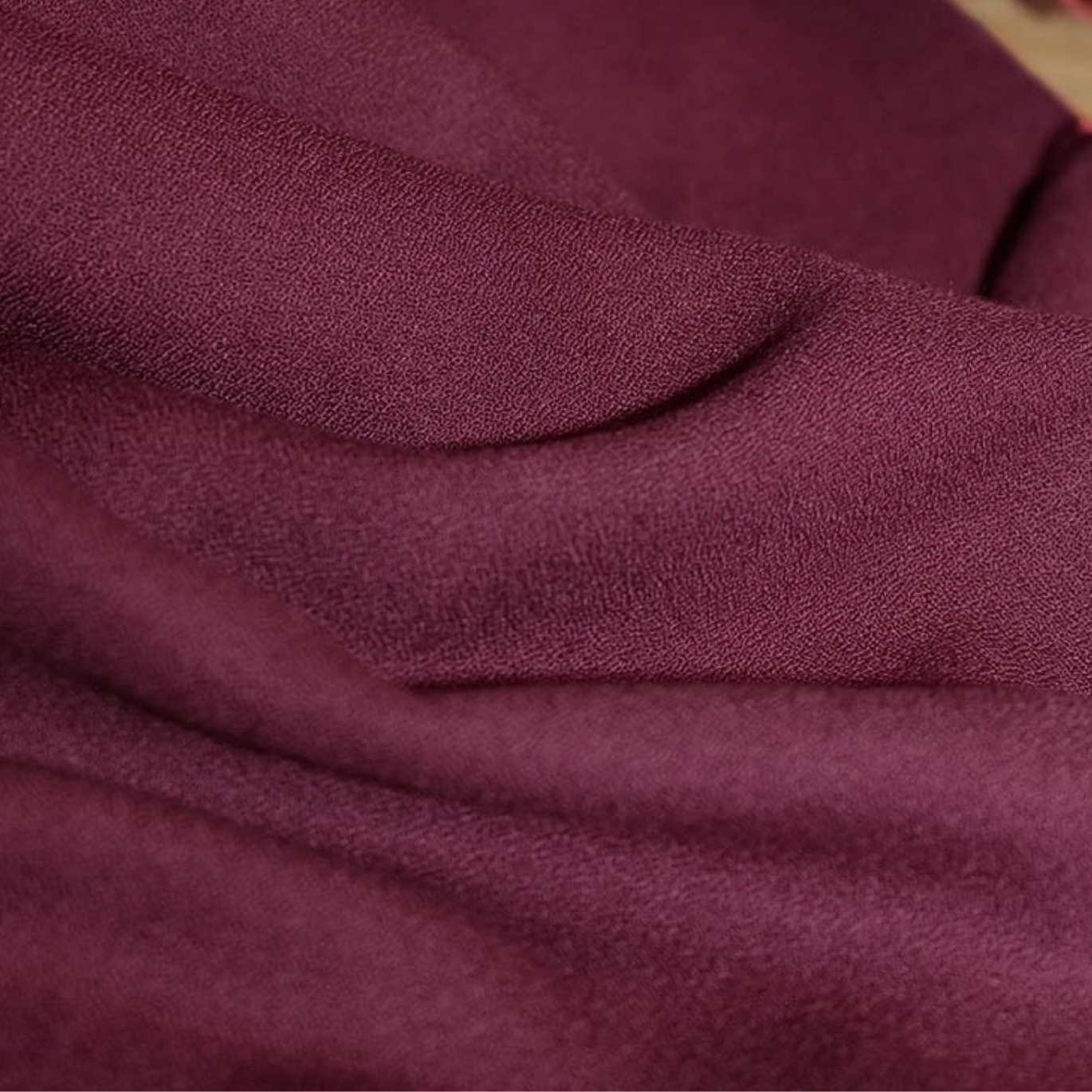Tissu Crêpe de Viscose Bordeaux par Eglantine & Zoé
