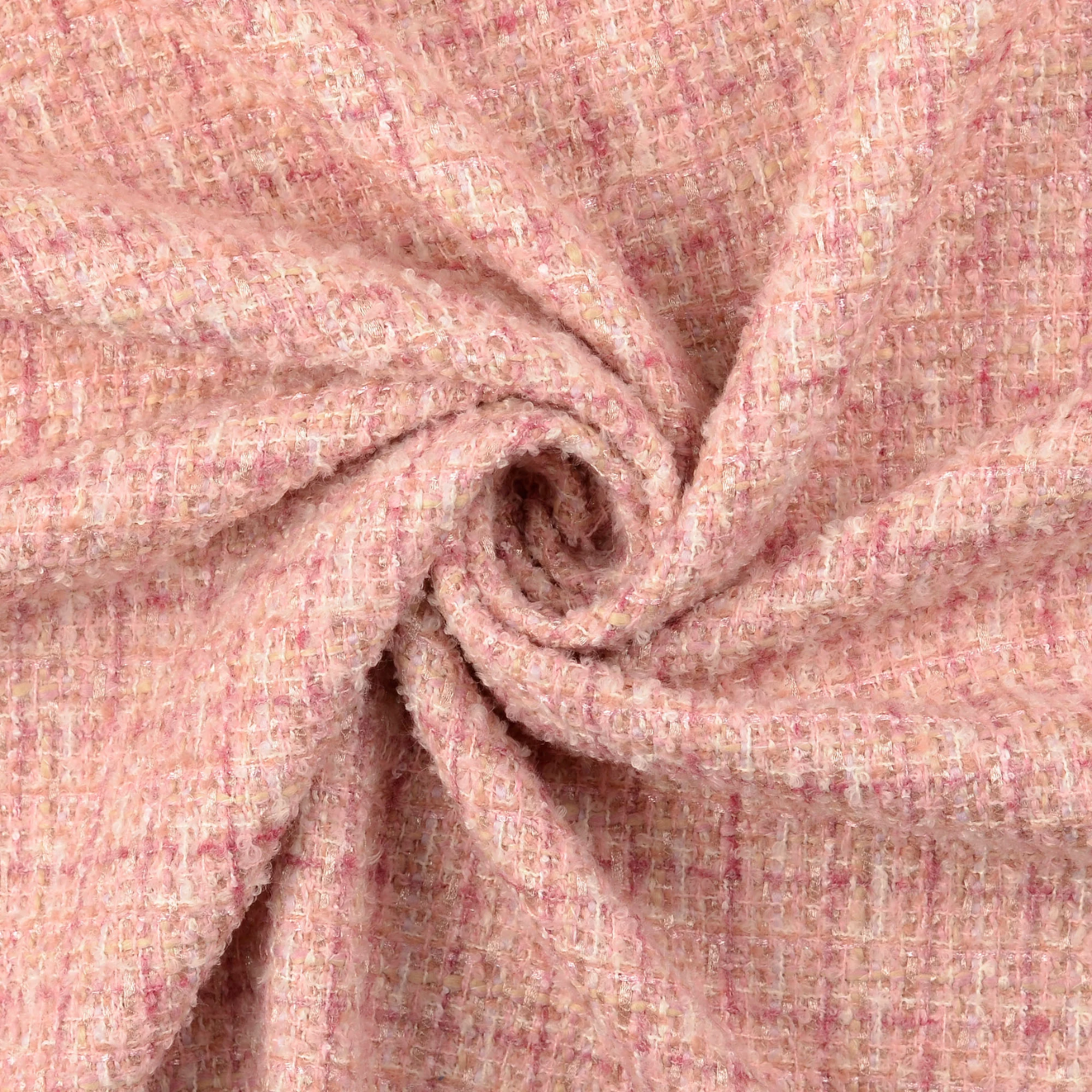 Tissu Tweed Rose Lurex 