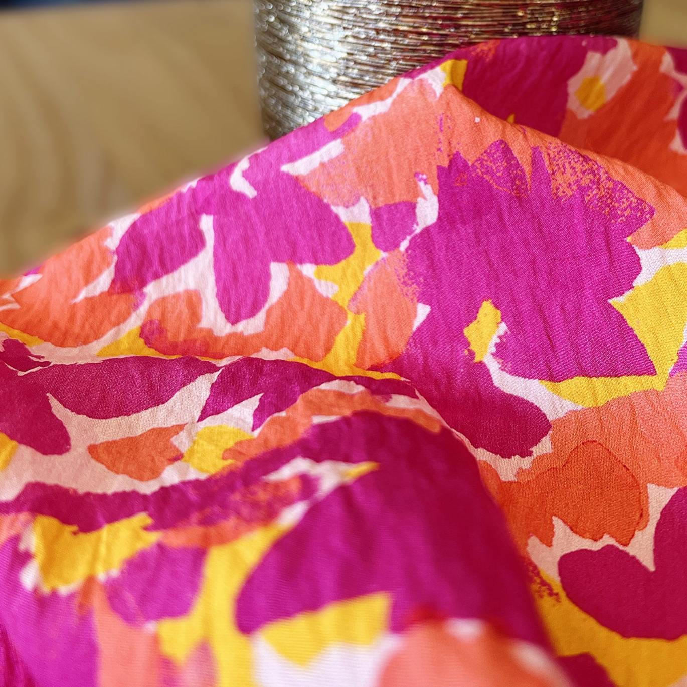 Tissu viscose satinée texturée "Riviera" par My Dress Made - Imprimé en France