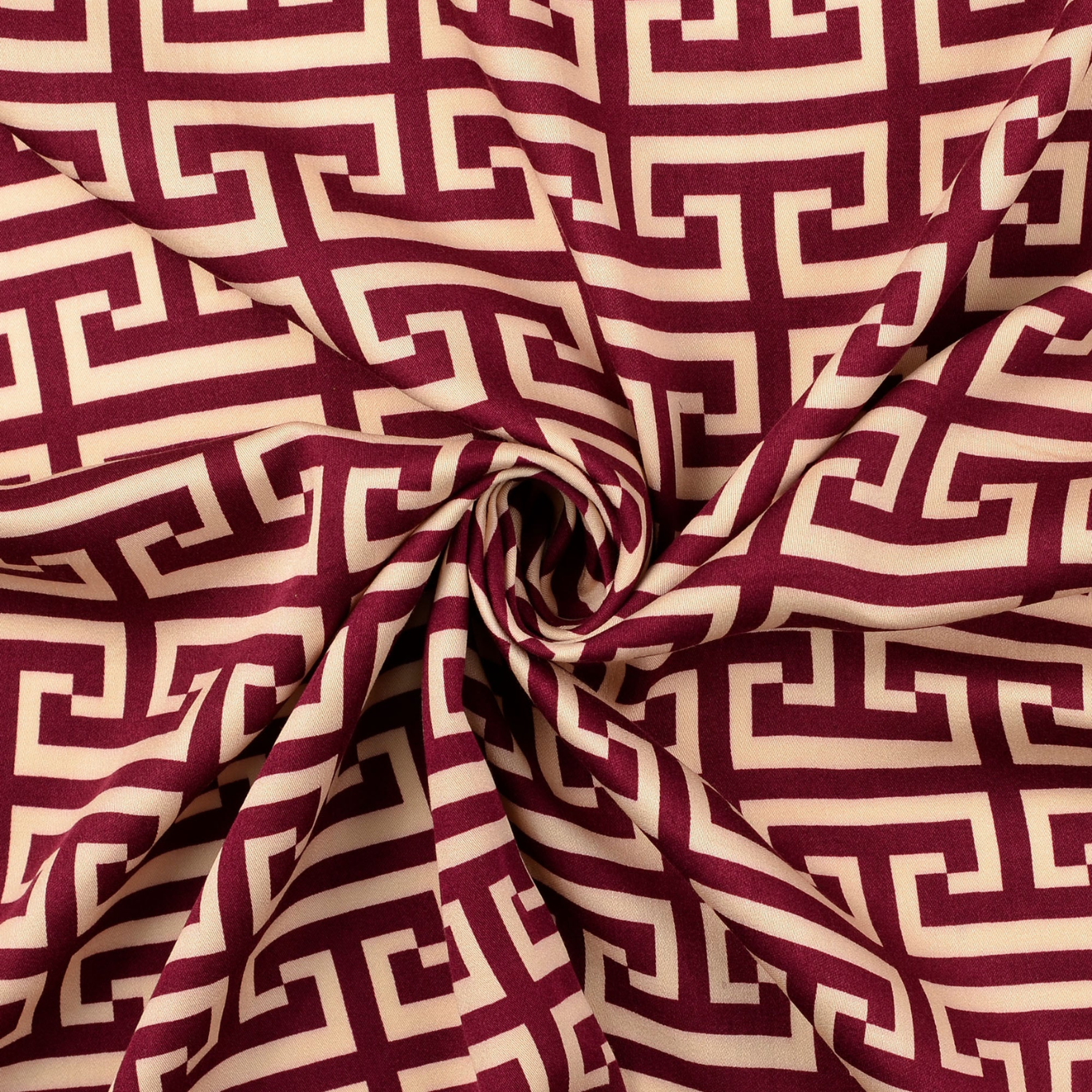 Tissu Satin Viscose "Raya" Bordeaux