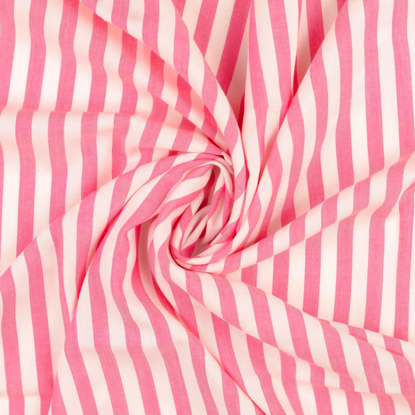 Viscose à rayures Rose