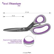 Kit de ciseaux en titane TEXI TITANIUM TiDuo850 - 13 cm + 21 cm