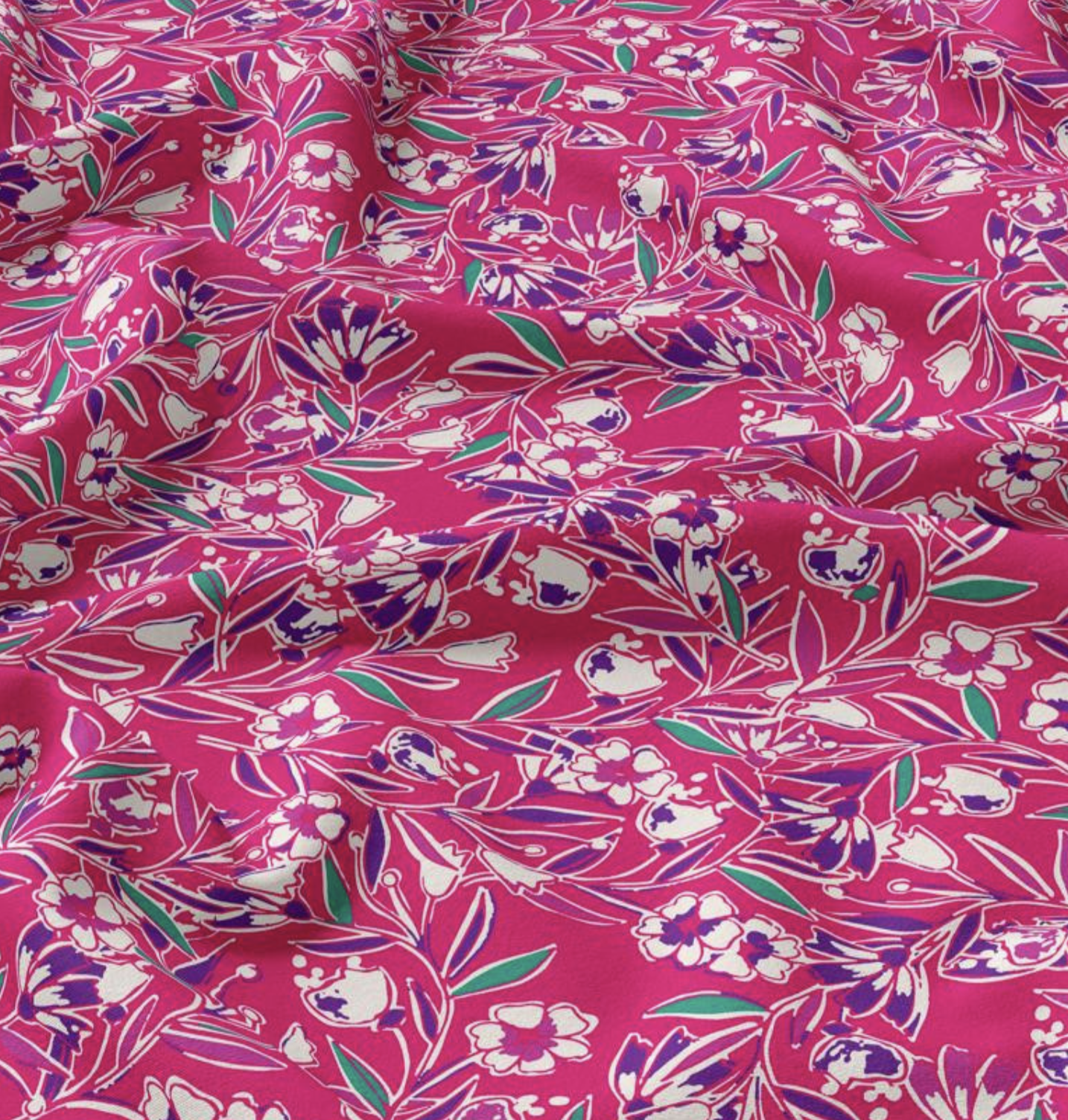 Viscose "Galbia" Rose et bleu
