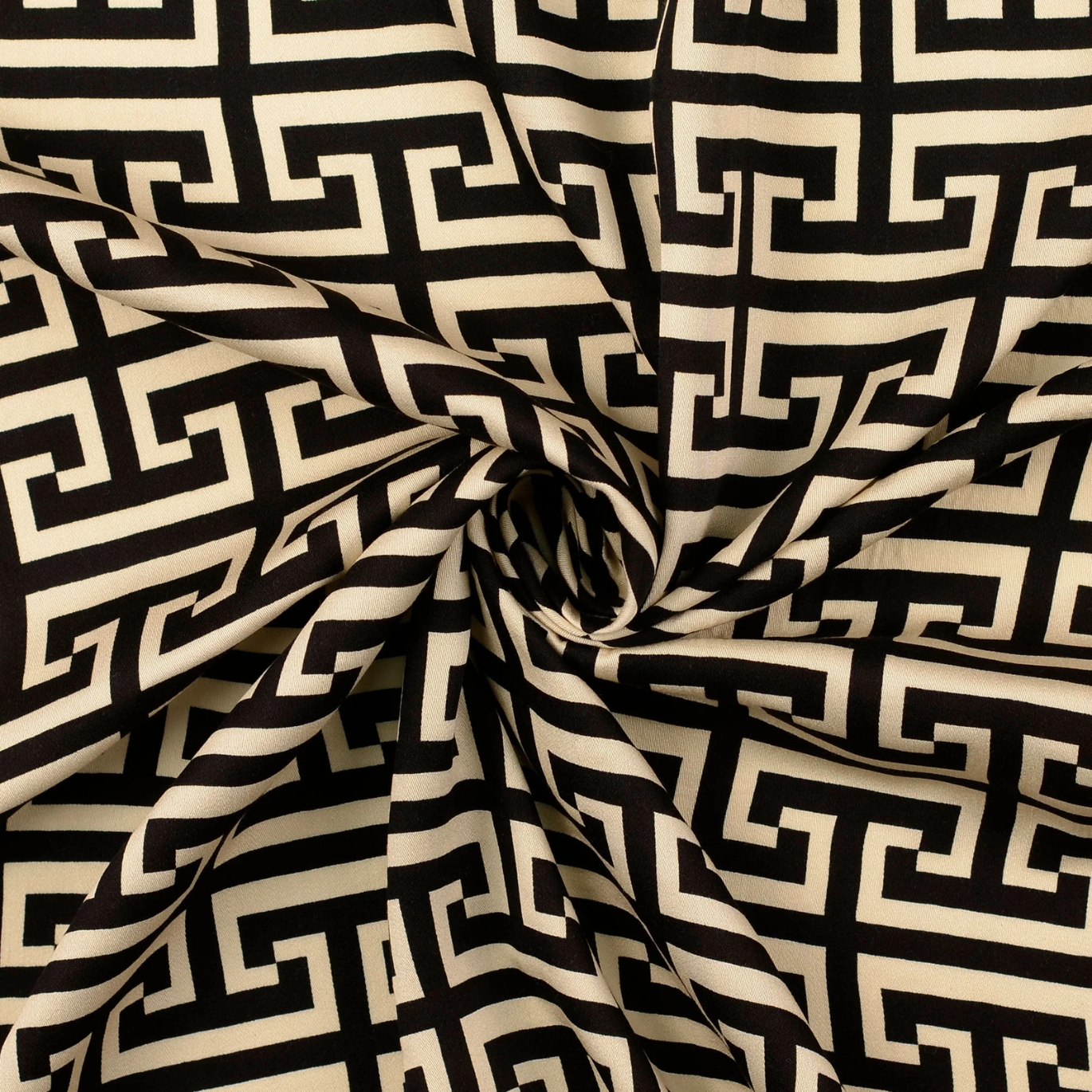 Tissu Satin Viscose "Raya" Noir