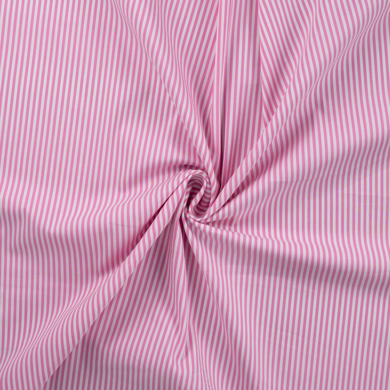 Coton Stretch Fines Rayures Fuchsia