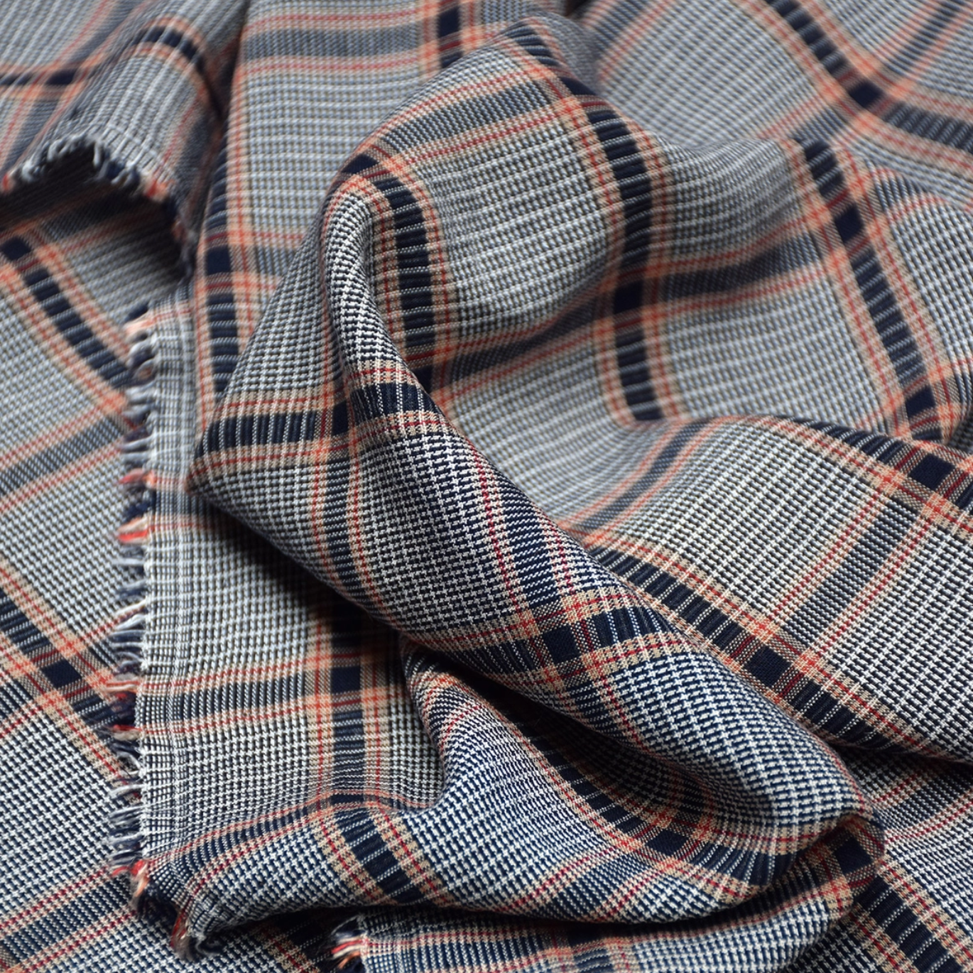 Tissu Viscose "Gold Rush Tartan" par Cousette