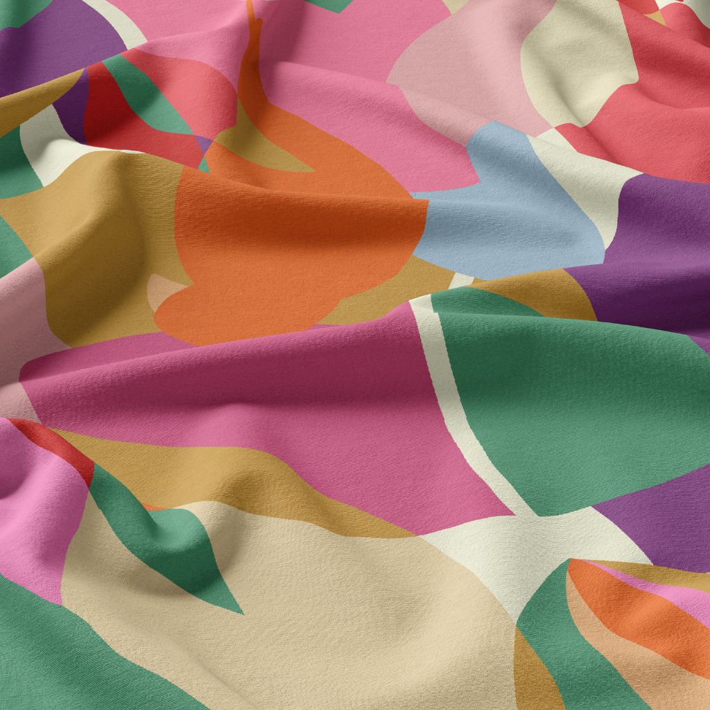 Viscose "Paradiz" Orange et Rose