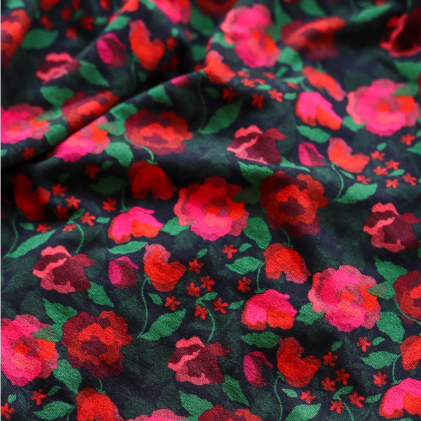 Jersey de Viscose "La Roseraie" par Lise Tailor