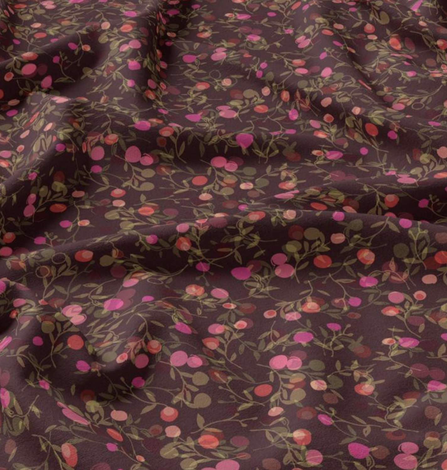 Viscose "Merisier " Violet et Rose