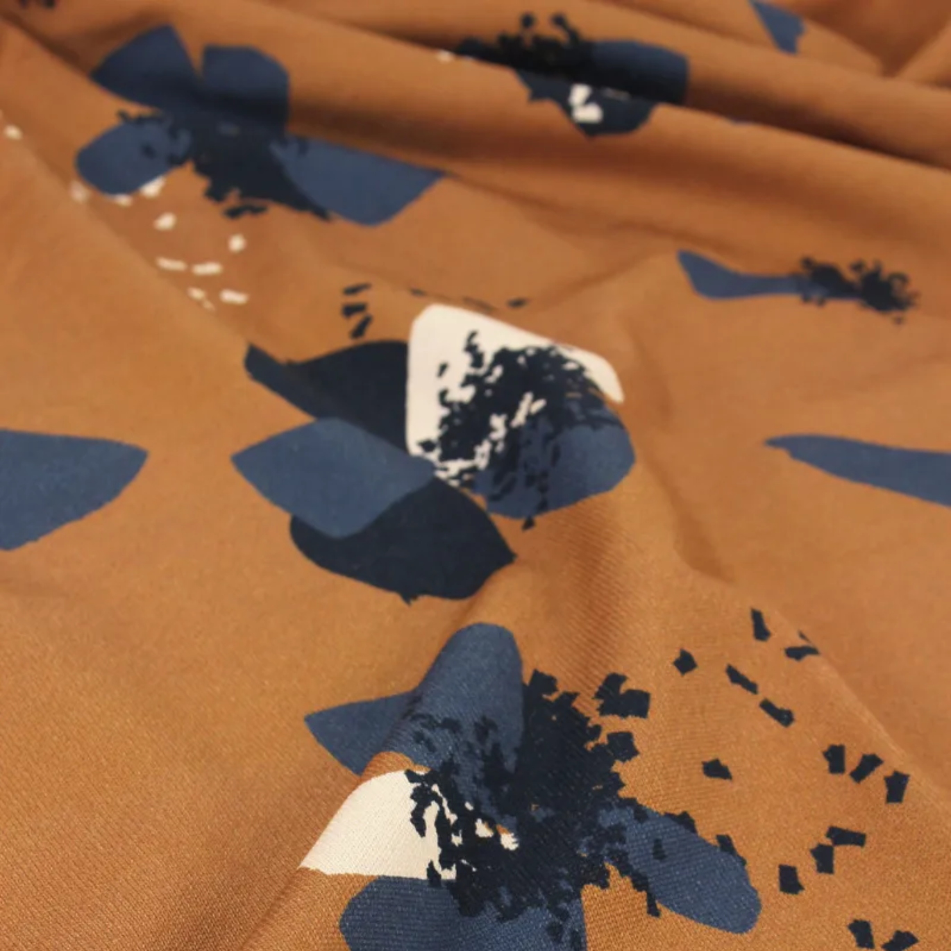 Tissu Sweat Molleton de Coton "Anémona" Camel par Eglantine & Zoé