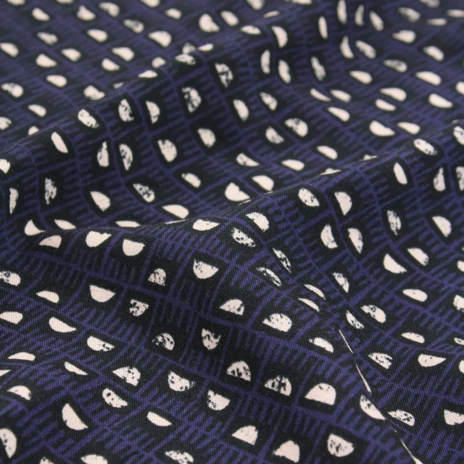 Tissu Viscose DAM Indigo par Eglantine & Zoé