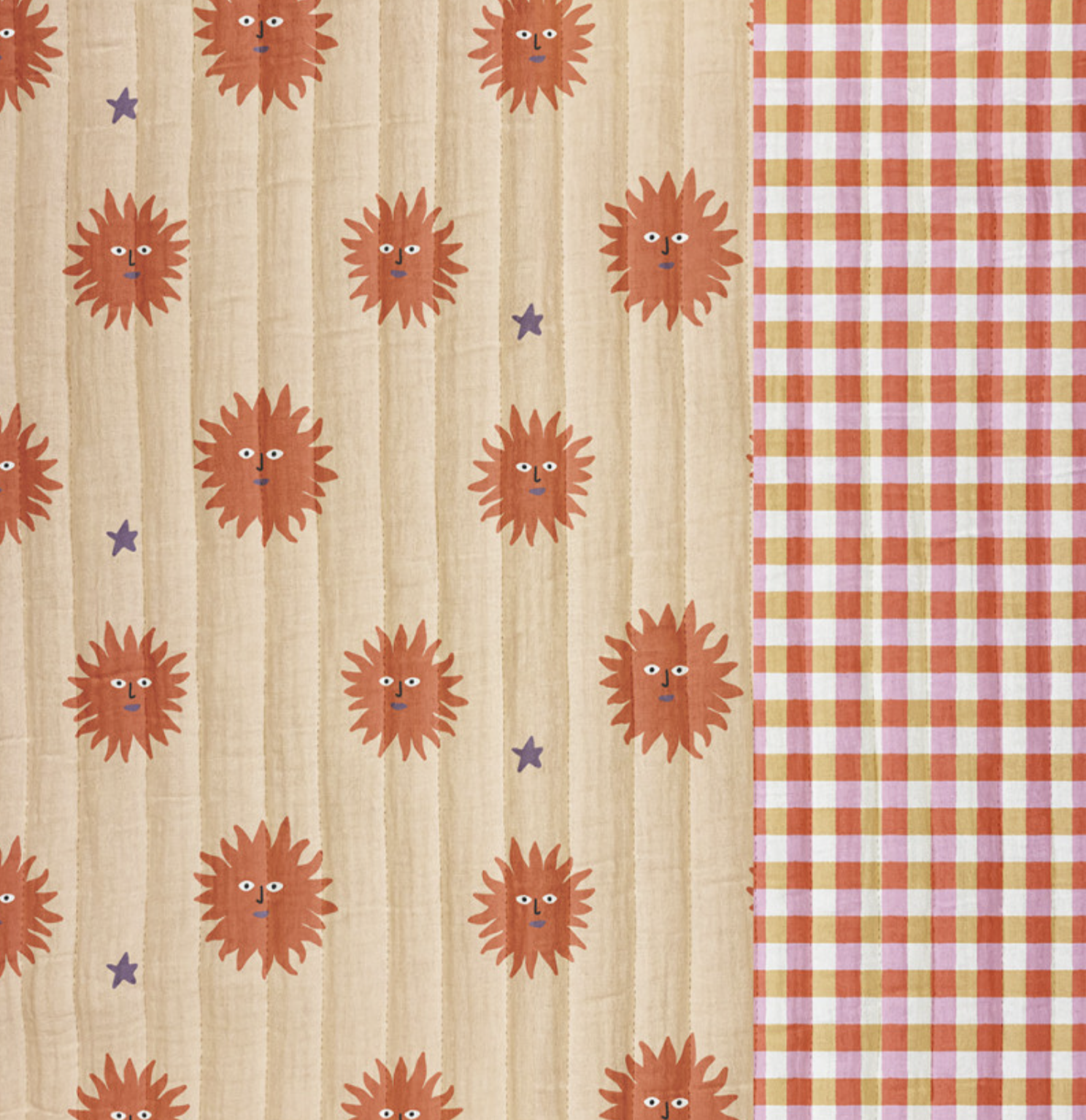 Tissu Coton Matelassé Vertical "Minastro"