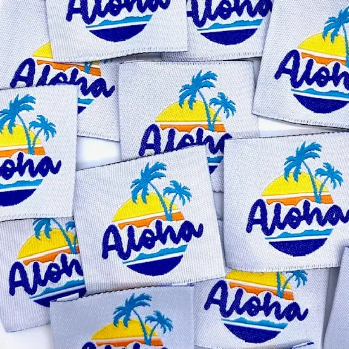 Étiquette à coudre "Aloha" 