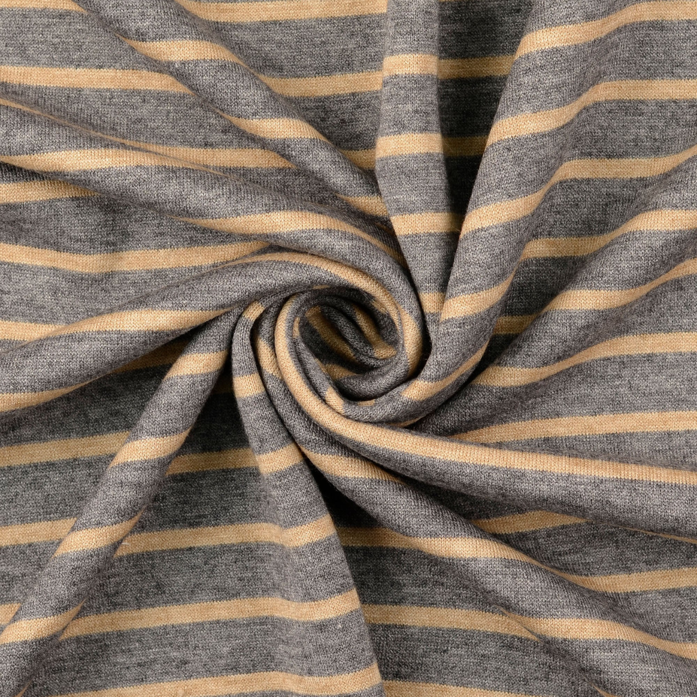 Jersey Tricot Rayures Gris