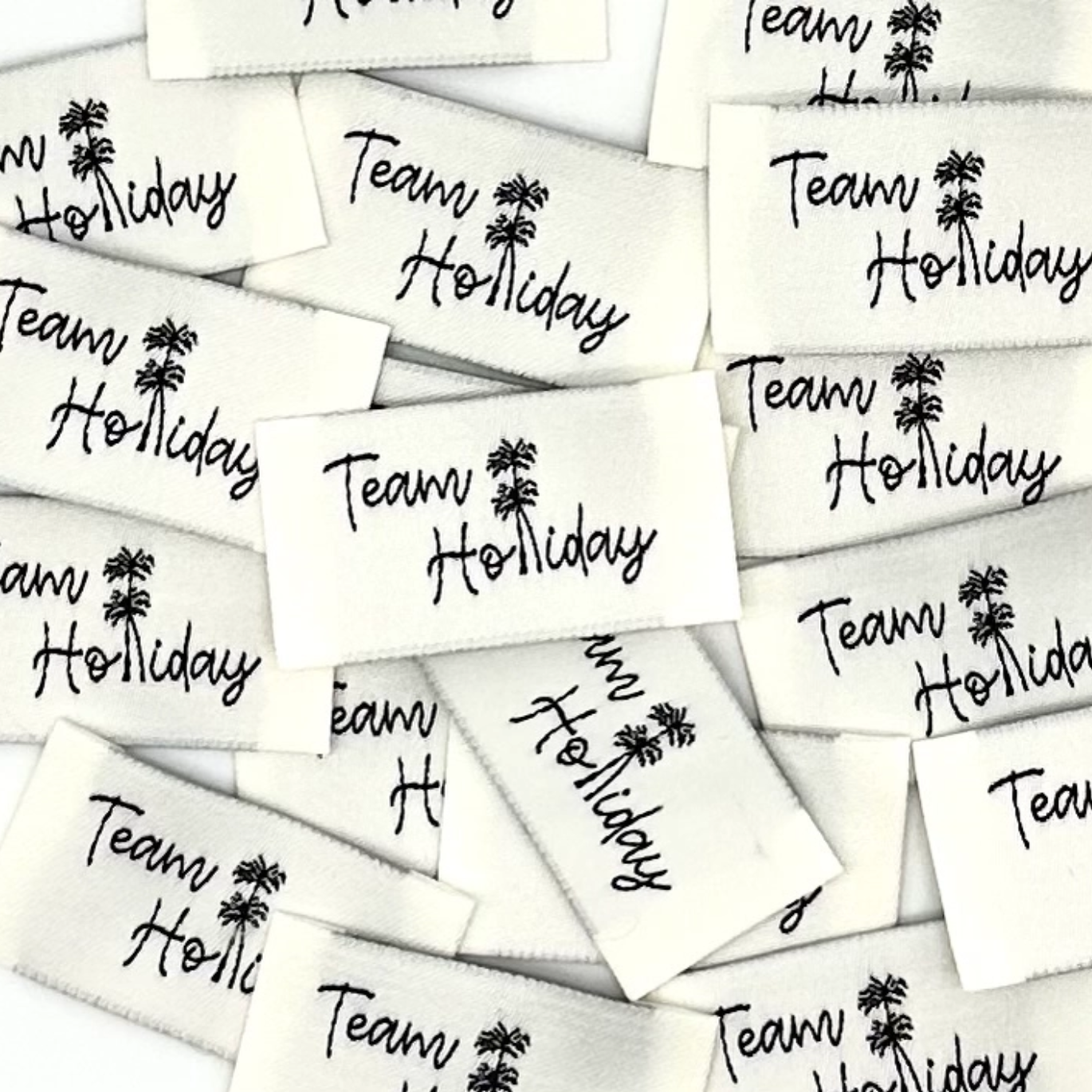 Étiquette à coudre "Team Holiday" 