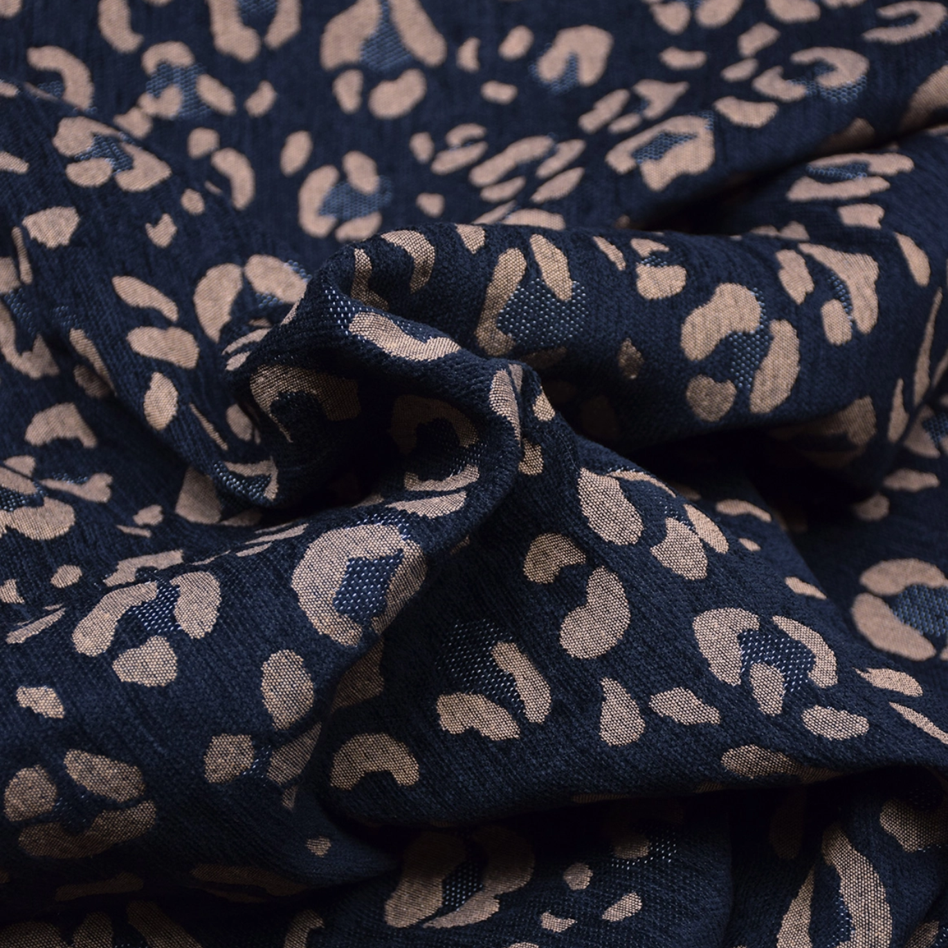 Tissu jacquard velours de Cousette "Fauve"