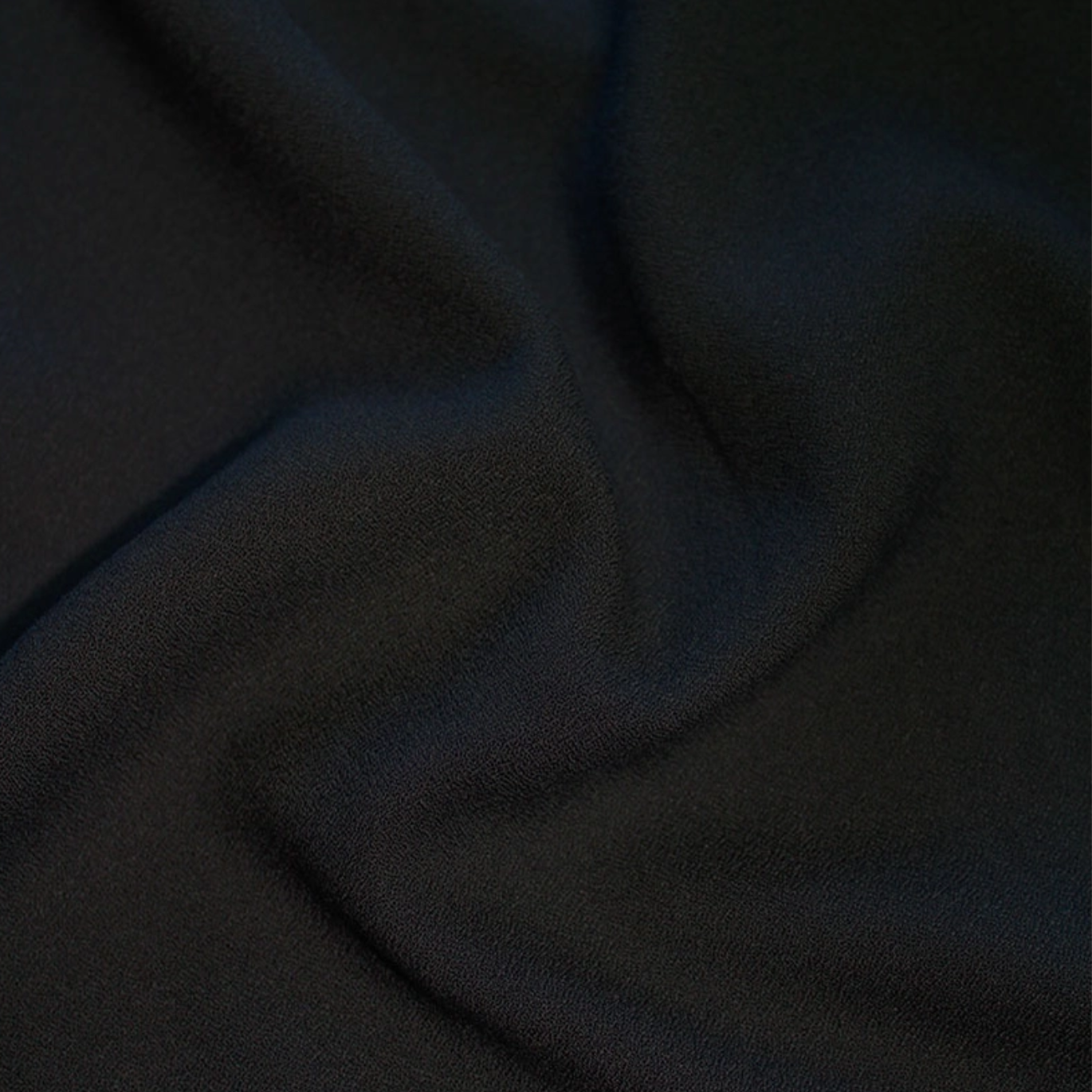 Tissu Crêpe de Viscose Noir Réglisse par Eglantine & Zoé