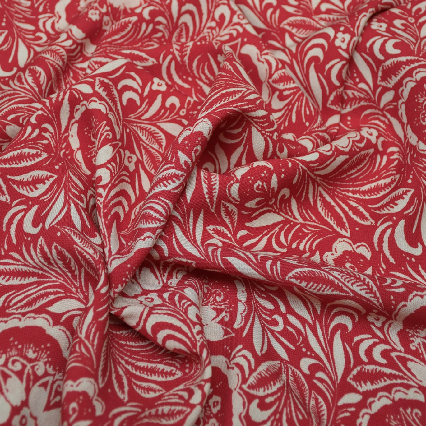 Tissu viscose "Maarinsky" Rouge Brique par Cousette