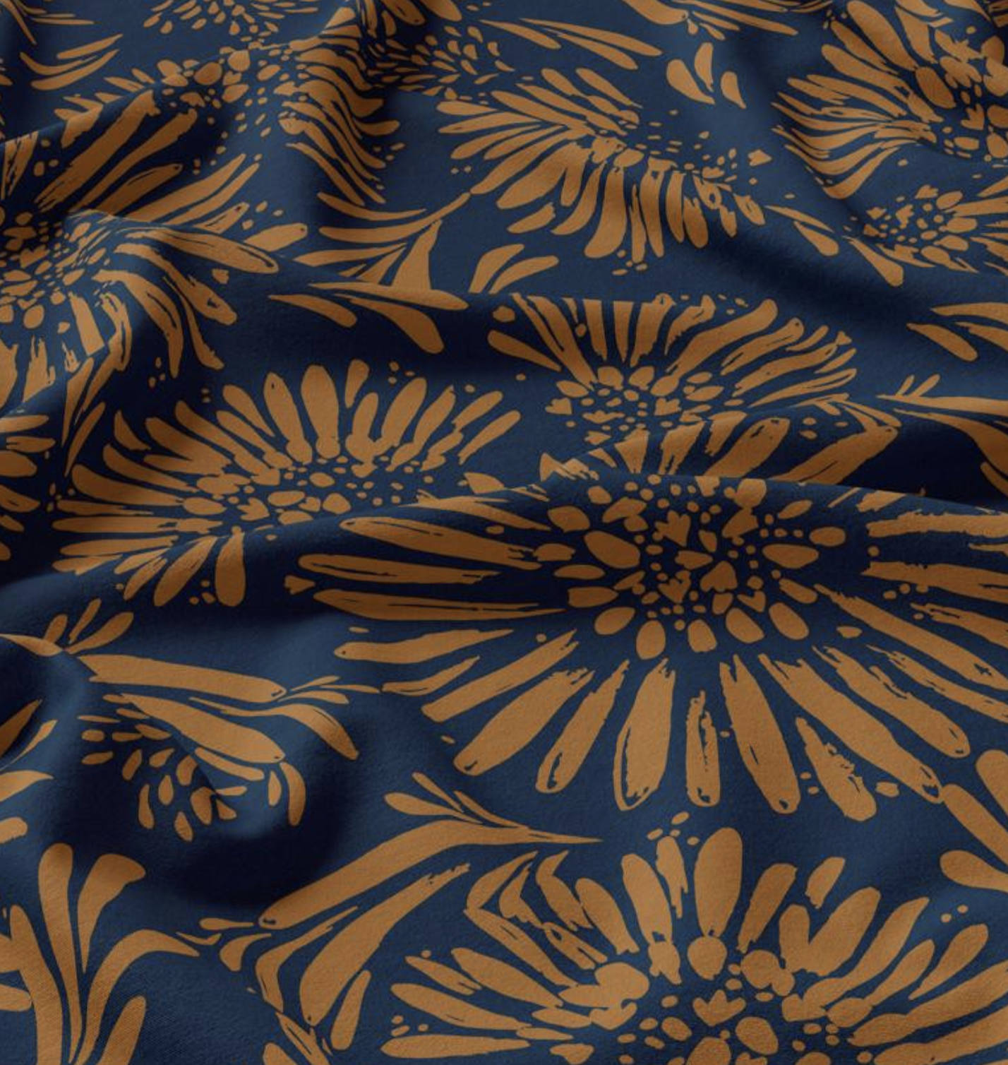 Viscose "Audrey" Marron et Bleu