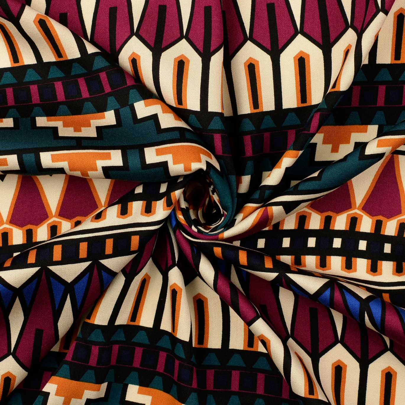 Tissu Satin Viscose "Noora" Vert