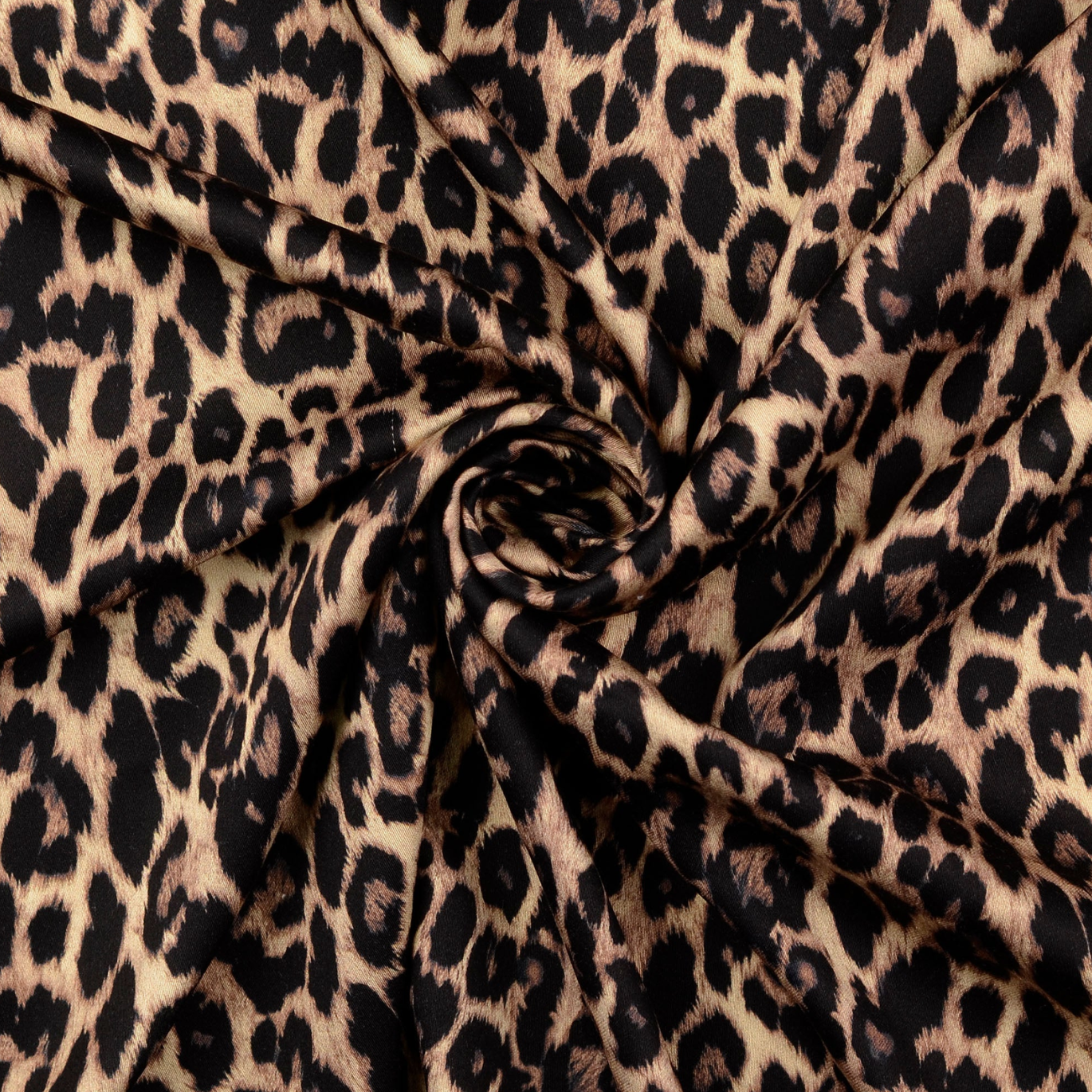 Tissu Viscose Peau de bête Marron