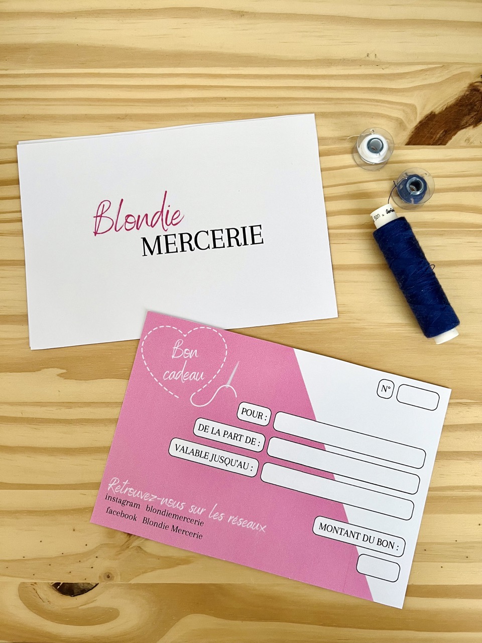 Carte cadeau Blondie Mercerie